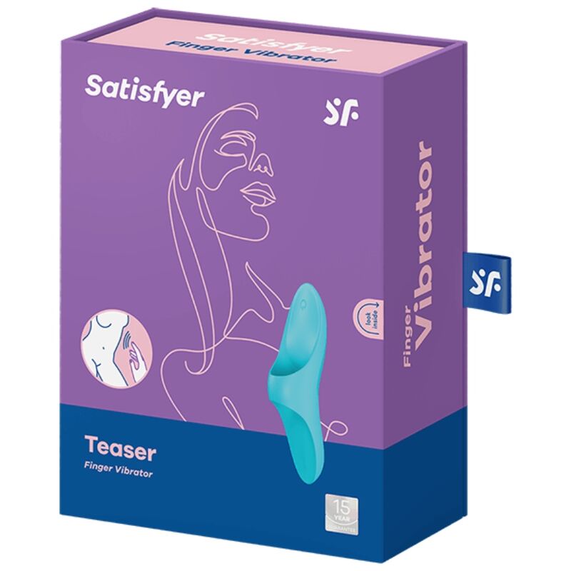 SATISFYER – VIBRATORE DA DITO TEASER LUCE BLU