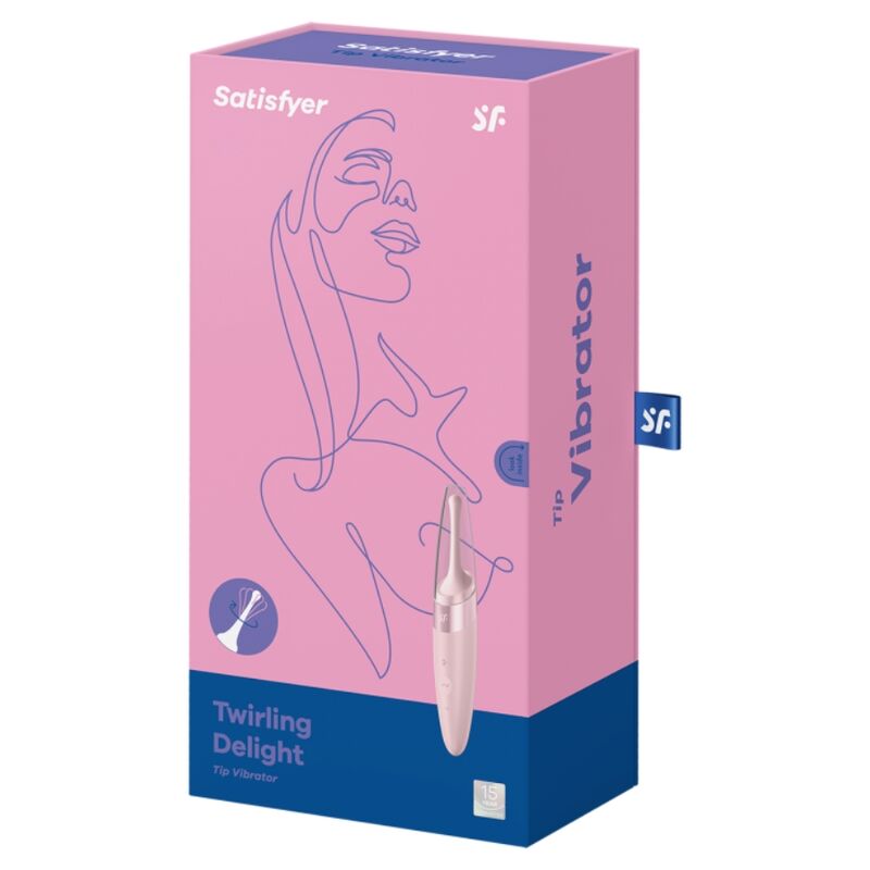 SATISFYER – VIBRATORE TWIRLING DELIGHT CLIT TIP ROSA