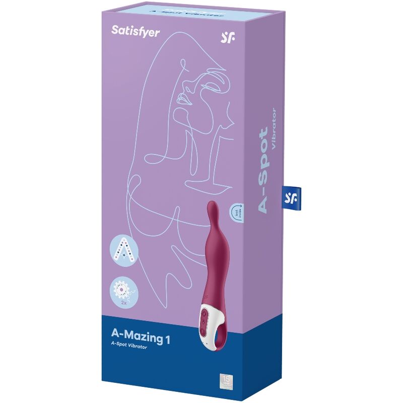 SATISFYER – VIBRATORE AMAZING 1 ASPOT BERRY