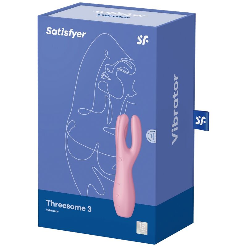SATISFYER – VIBRATORE THREESOME 3 ROSA