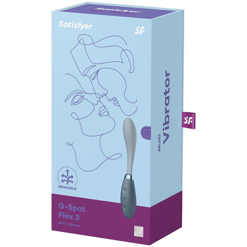 SATISFYER – MULTI VIBRATORE G-SPOT FLEX 3 GRIGIO