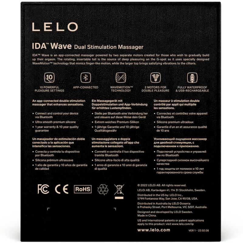 LELO – MASSAGGIATORE DI COPPIA IDA WAVE CORAL