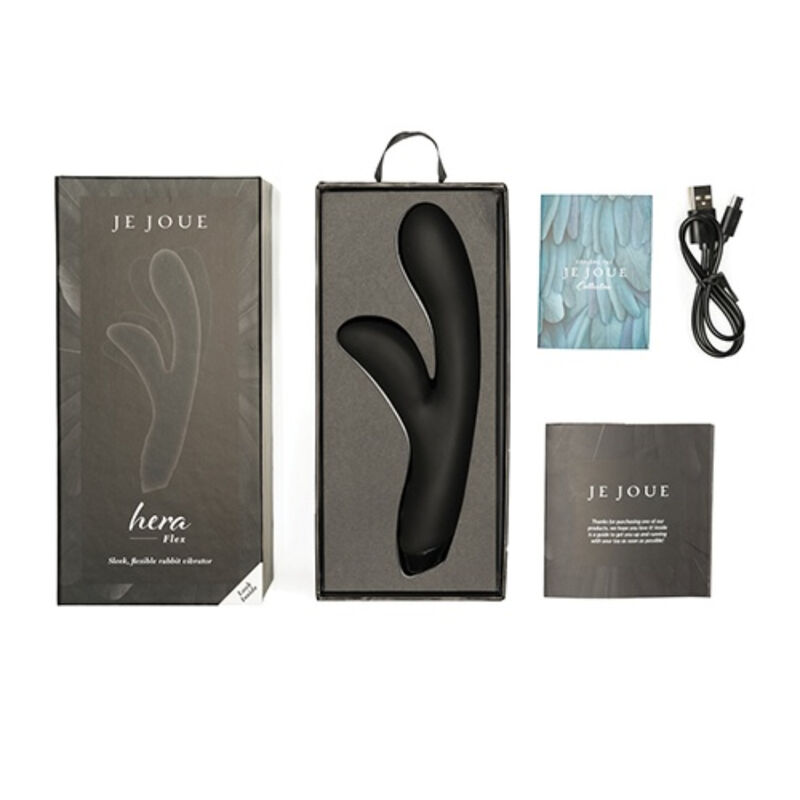 JE JOUE – VIBRATORE HERA FLEX CONIGLIO – NERO