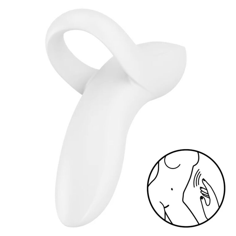 SATISFYER – VIBRATORE DA DITO BOLD LOVER BIANCO