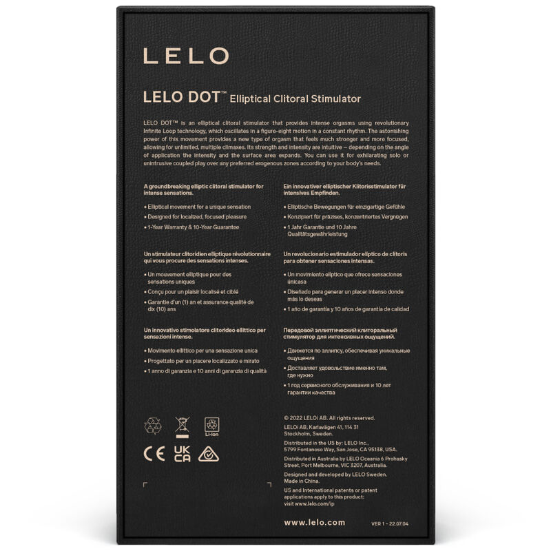 LELO – STIMOLATORE CLITORIDE DOT – ROSA