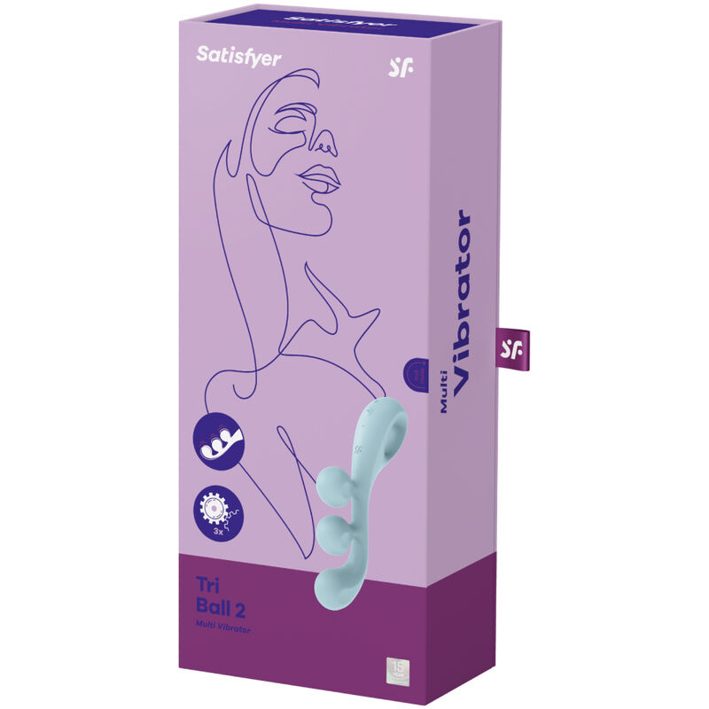 SATISFYER – MULTI VIBRATORE TRI BALL 2 BLU