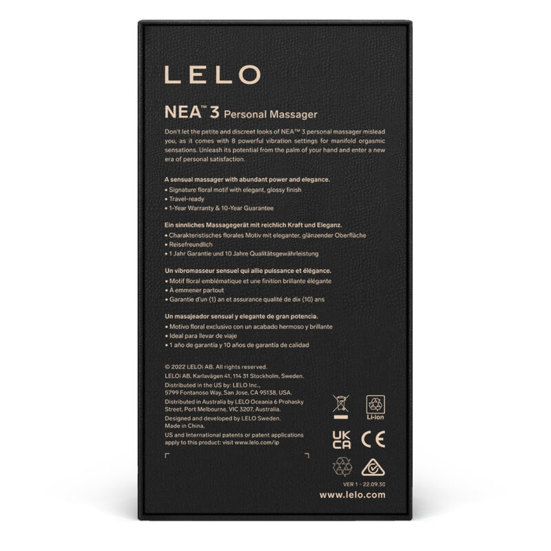 LELO – NEA 3 MASAJEADOR PERSONAL – AZUL