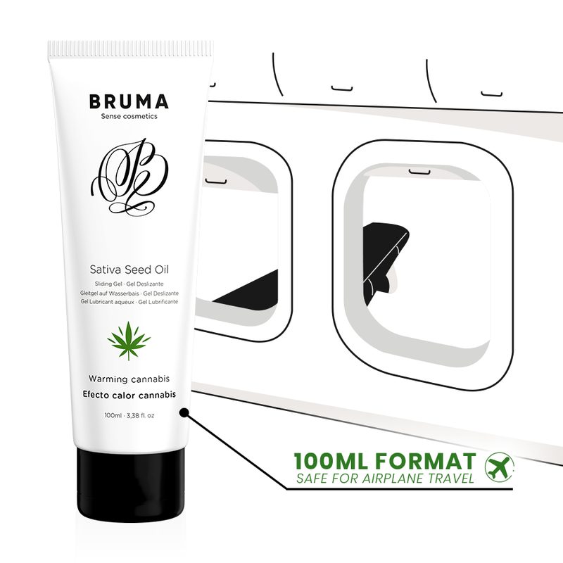 BRUMA – GEL SCORREVOLE ALLOLIO DI SEMI DI SATIVA SCALDANTE GUSTO CANNABIS 100 ML