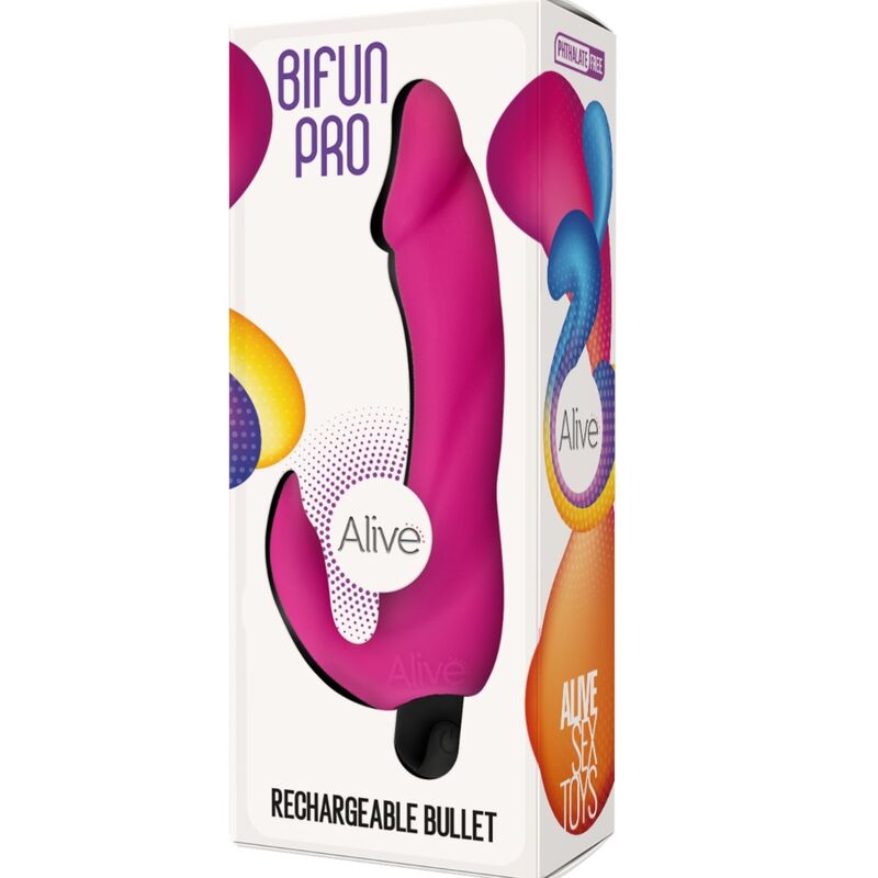 ALIVE – DILDO VIBRATORE BIFUN PRO ROSA 14,9 CM
