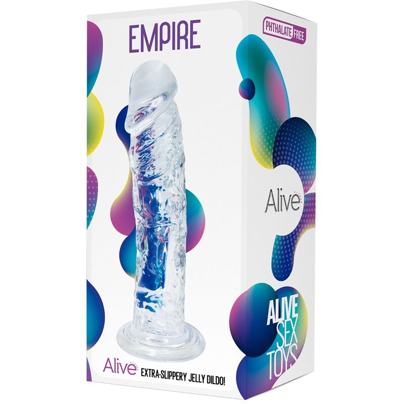 ALIVE – PENE REALISTICO IMPERO TRASPARENTE 19,3 CM