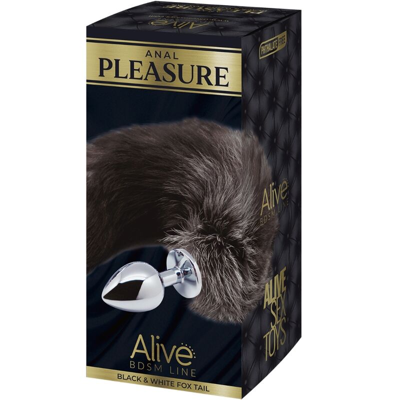 ALIVE – PLUG PIACERE ANALE IN METALLO FOX TAIL TAGLIA L