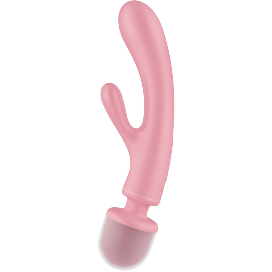 SATISFYER – MASSAGGIATORE VIBRATORE CONIGLIO TRIPLE LOVER ROSA