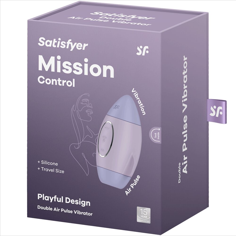 SATISFYER – MISSION CONTROL LILLA PICCOLO VIBRATORE A DOPPIO IMPULSO