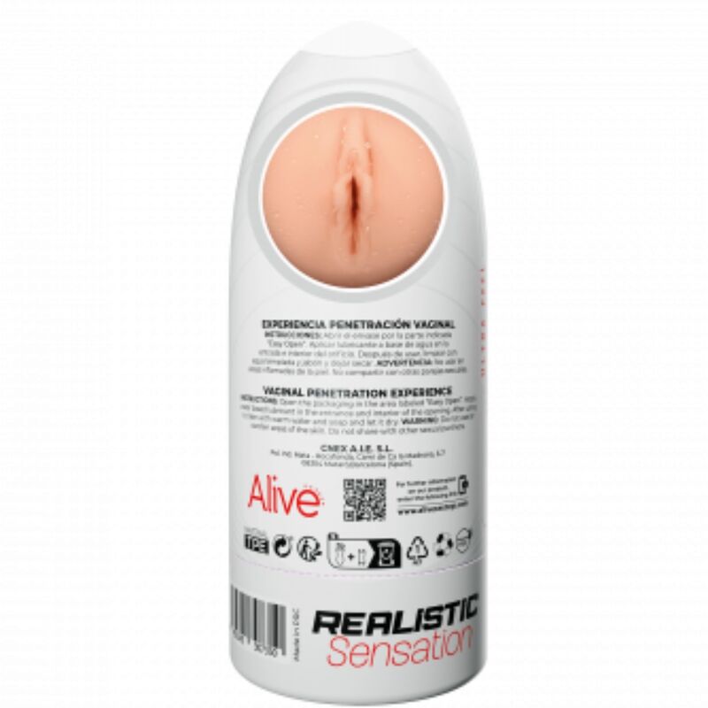 ALIVE – MASTURBADOR MASCHIO FLEX TAGLIA VAGINALE M