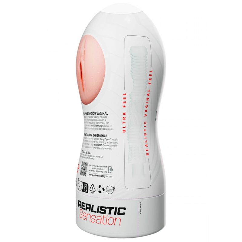 ALIVE – MASTURBADOR MASCHIO MAXI FLEX TAGLIA VAGINALE L