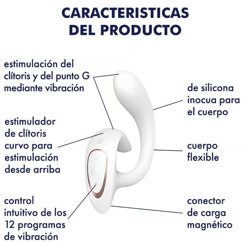 SATISFYER – G FOR GODDESS 1 VIBRATORE CONIGLIO BIANCO