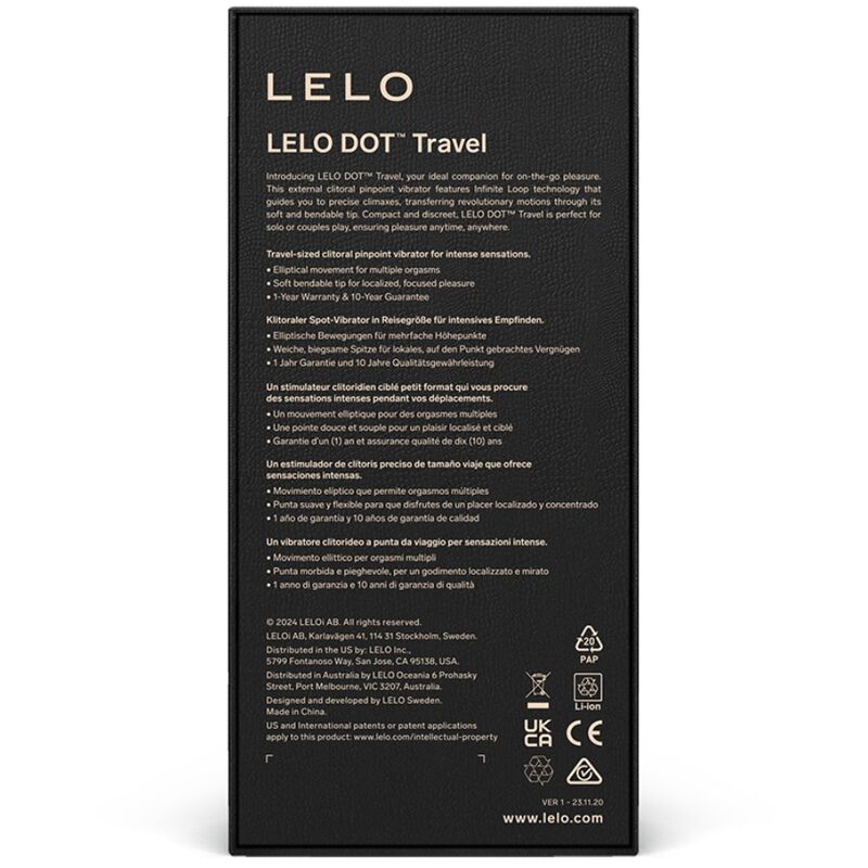 LELO – DOT TRAVEL STIMOLATORE CLITORIDE ROSA