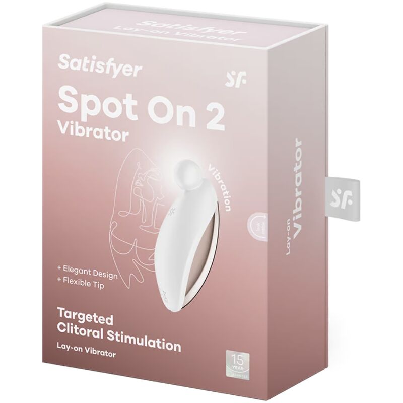 SATISFYER – SPOT ON 2 VIBRATORE LAY-ON BIANCO