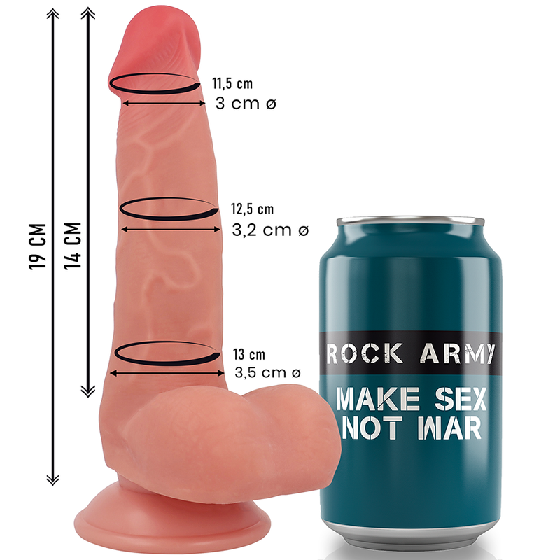 ROCKARMY – SILICONE LIQUIDO VOLPE 19 CM -O- 3,2 CM