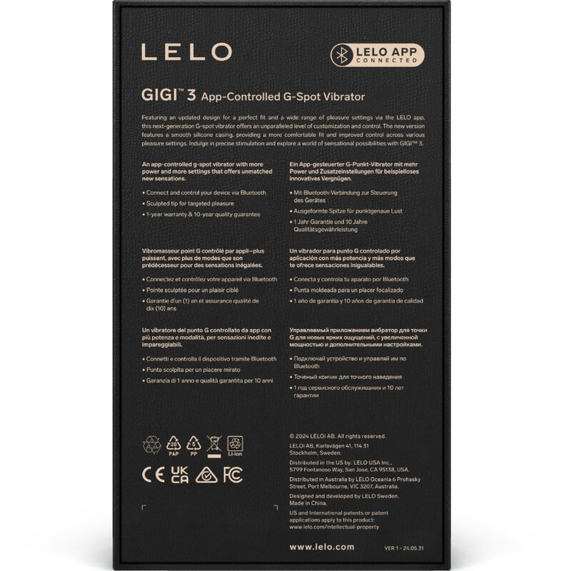 LELO – GIGI™ 3 VIBRATORE G-SPOT BLU