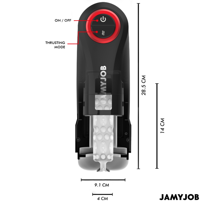 JAMYJOB – MASTURBATORE VAGINALE AUTOMATICO A GRAVITÀ 5 MODALITÀ DI ASPIRAZIONE