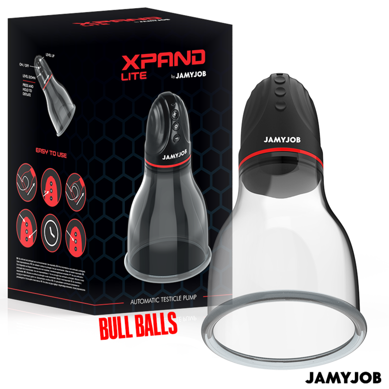 JAMYJOB – POMPA AUTOMATICA PER TESTICOLI XPAND LITE 3 LIVELLI DI ASPIRAZIONE GRIGIA