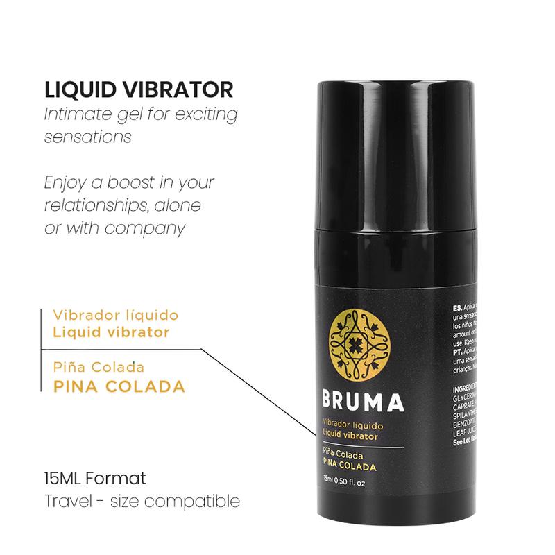 BRUMA – VIBRATORE LIQUIDO ULTRA SCORREVOLE PINA COLADA 15 ML