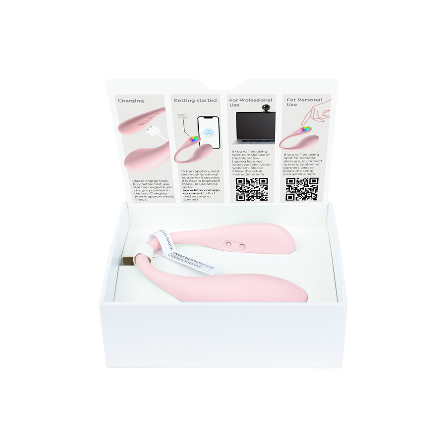KIIROO – SPOT KISS ME VIBRATORE A FORMA DI U ROSA