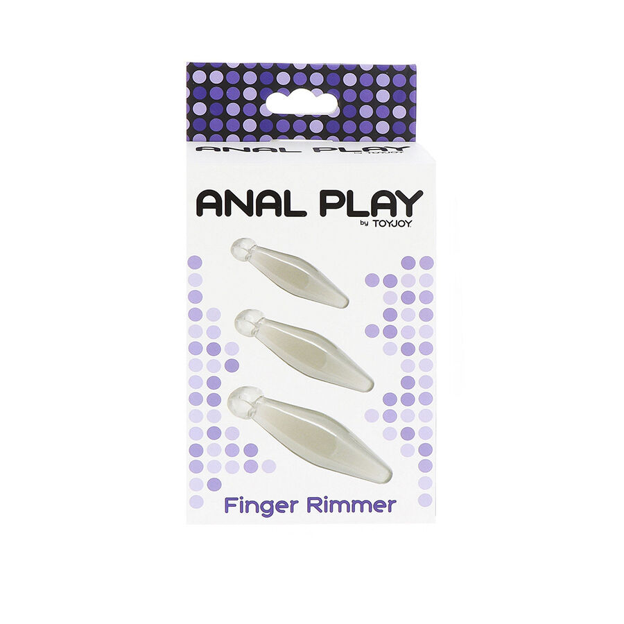 TOYJOY – GIOCO ANALE FINGER RIMMER 3 PEZZI TRASPARENTE