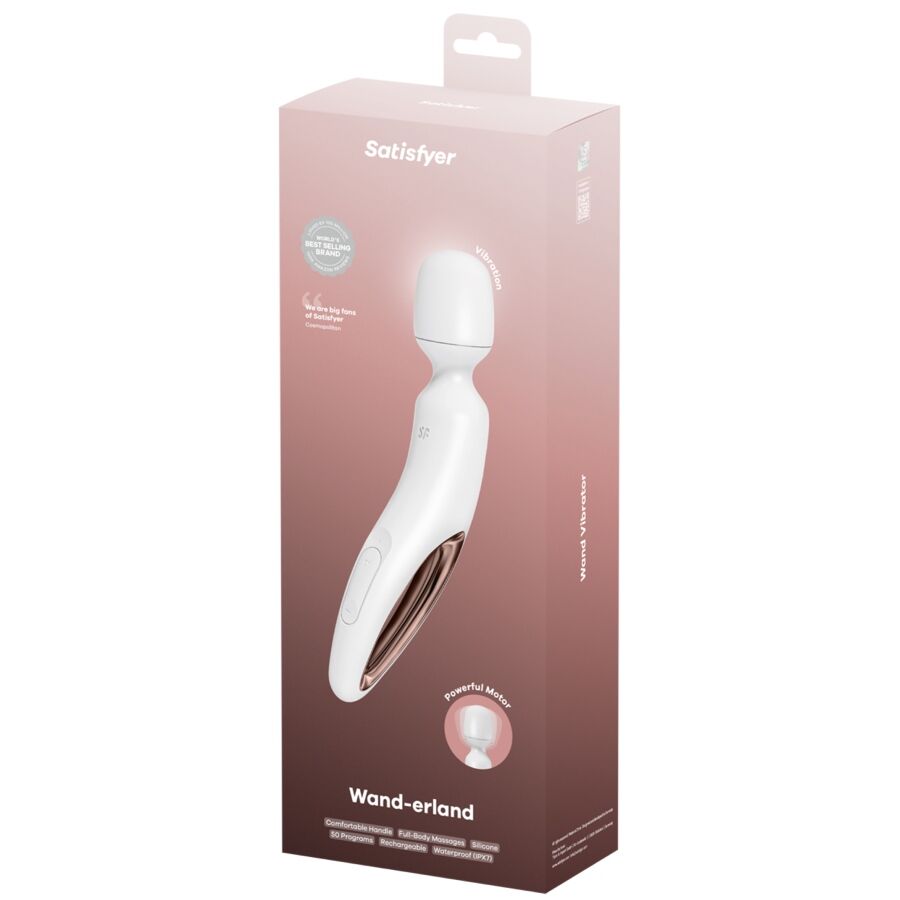 SATISFYER – BACCHETTA ERLAND MASSAGGIATORE VIBRANTE BIANCO