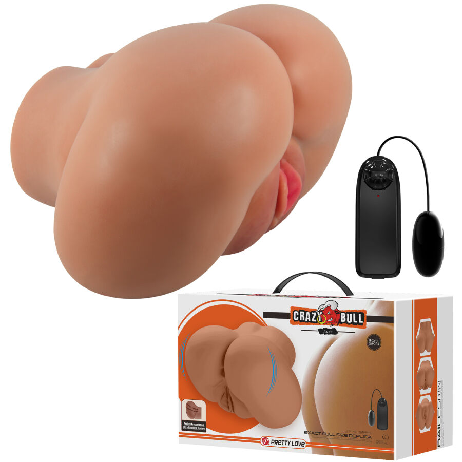 CRAZY BULL – VIBRATORE LUNA CON VAGINA REALISTICA E CONTROLLO ANO REMOTO
