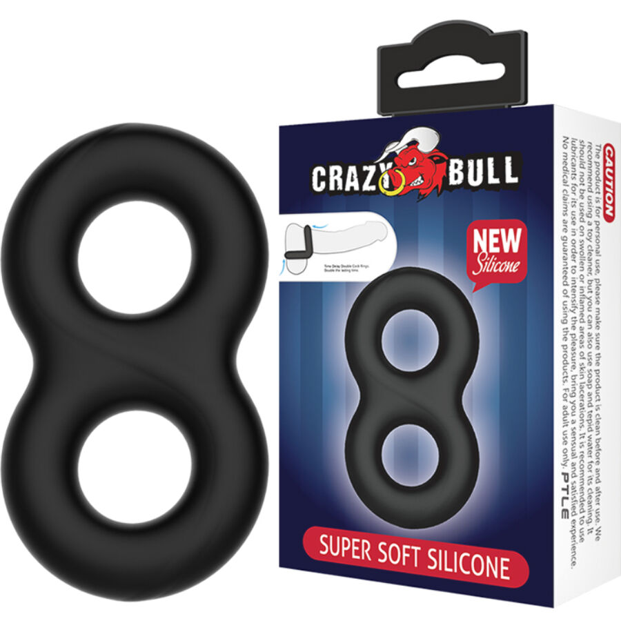 CRAZY BULL – ANELLO IN SILICONE DOPPIO INFINITO