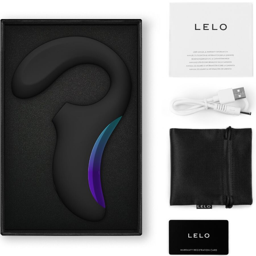 LELO – ENIGMA WAVE MASSAGGIATORE A TRIPLA VIBRAZIONE NERO