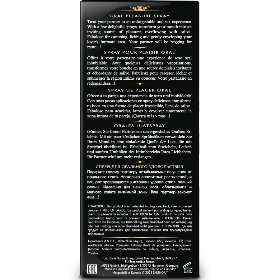 SHUNGA – WAVES PLEASURE SPRAY ORALE SEDUCENTE FRUTTI ESOTICI 20 ML