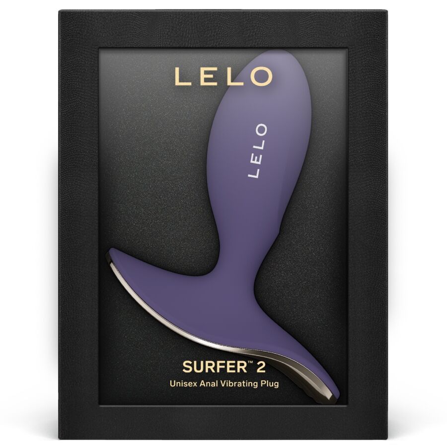 LELO – SURFER 2 UNISEX ANAL VIBRATING PLUG CYBER PURPLE