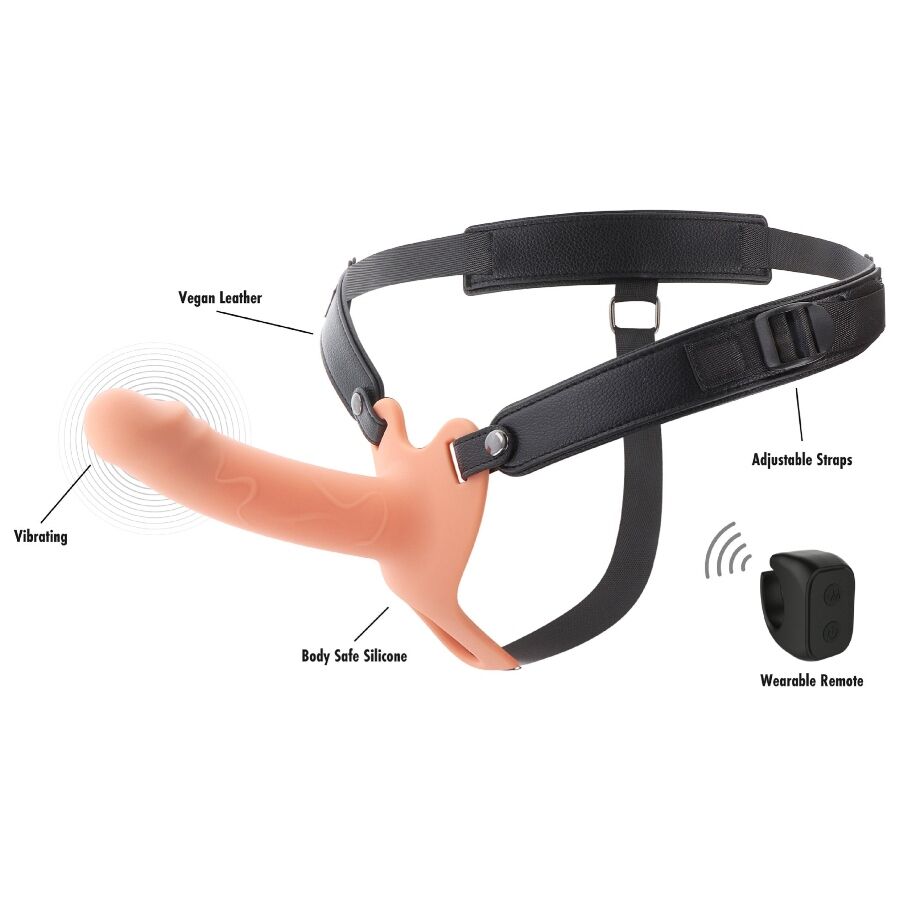 HIDDEN DESIRE – INFERNO VIBRANTE GUAINA PER PENE STRAP-ON 16 CM