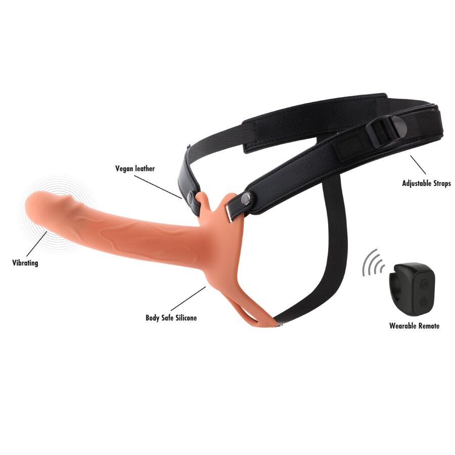 HIDDEN DESIRE – INFERNO VIBRANTE GUAINA PER PENE STRAP-ON 18 CM