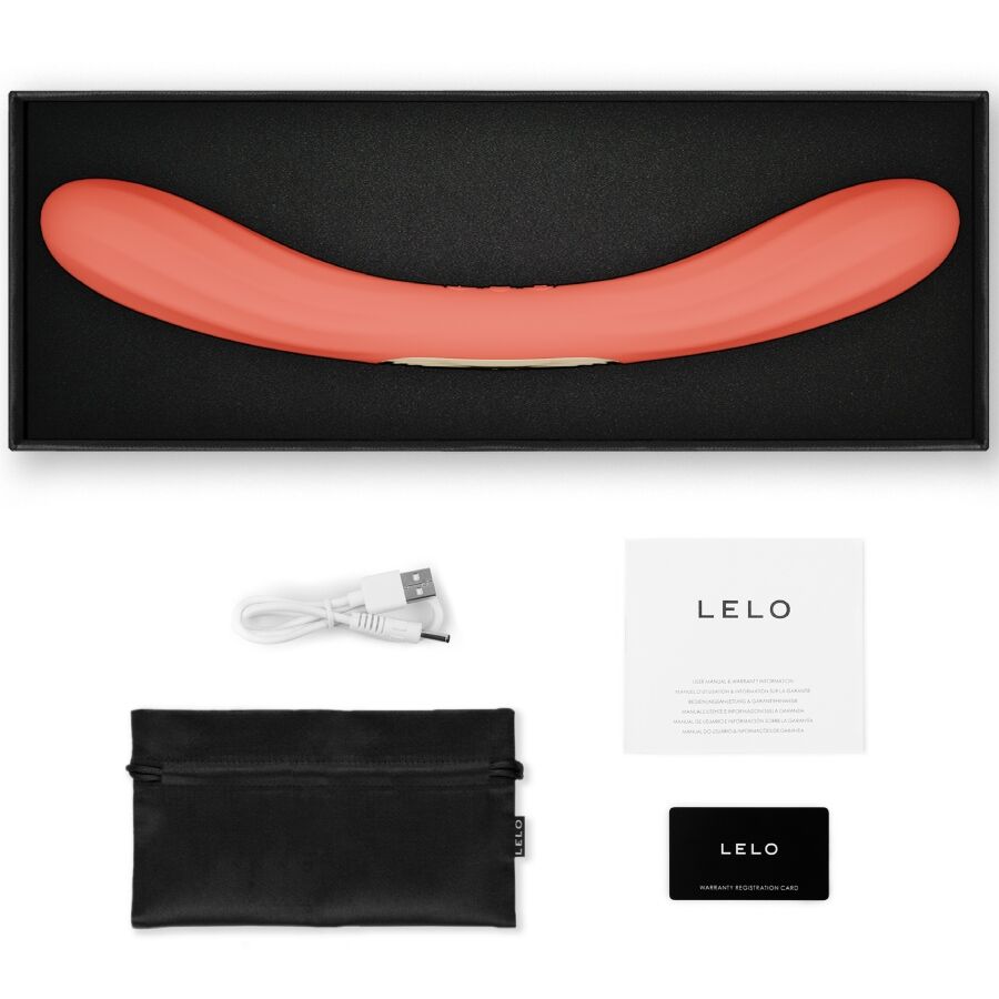 LELO – BOOMERANG VIBRATORE A DOPPIA ESTREMITÀ ROSSO CORALLO