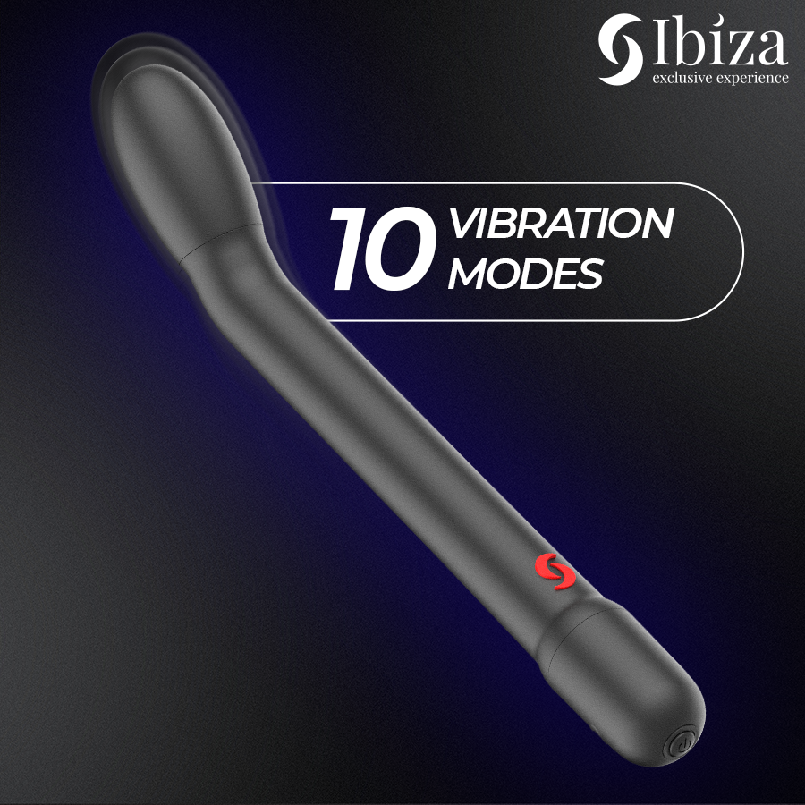 IBIZA – VIBRATORE PER IL PUNTO G NERO CON VIBRAZIONE