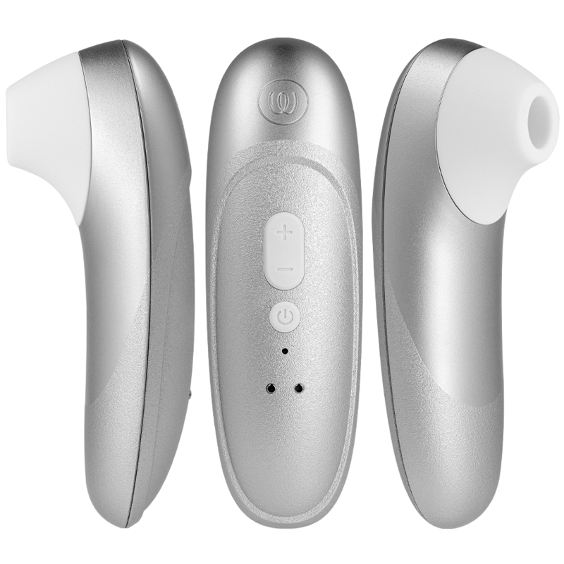WOMANIZER – STIMOLATORE CLITORIDEO PRO VIBRANTE, COLORE ARGENTO E GRIGIO