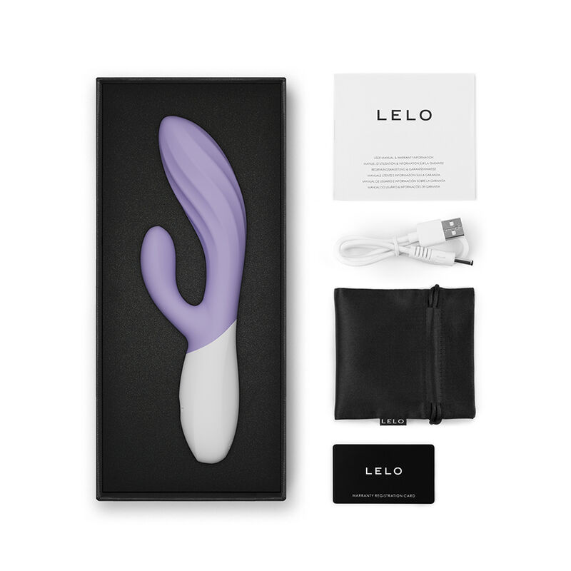 LELO – INA TWIST DOPPIO VIBRATORE A CONIGLIO PER IL PUNTO G E IL CLITORIDE LAVANDA