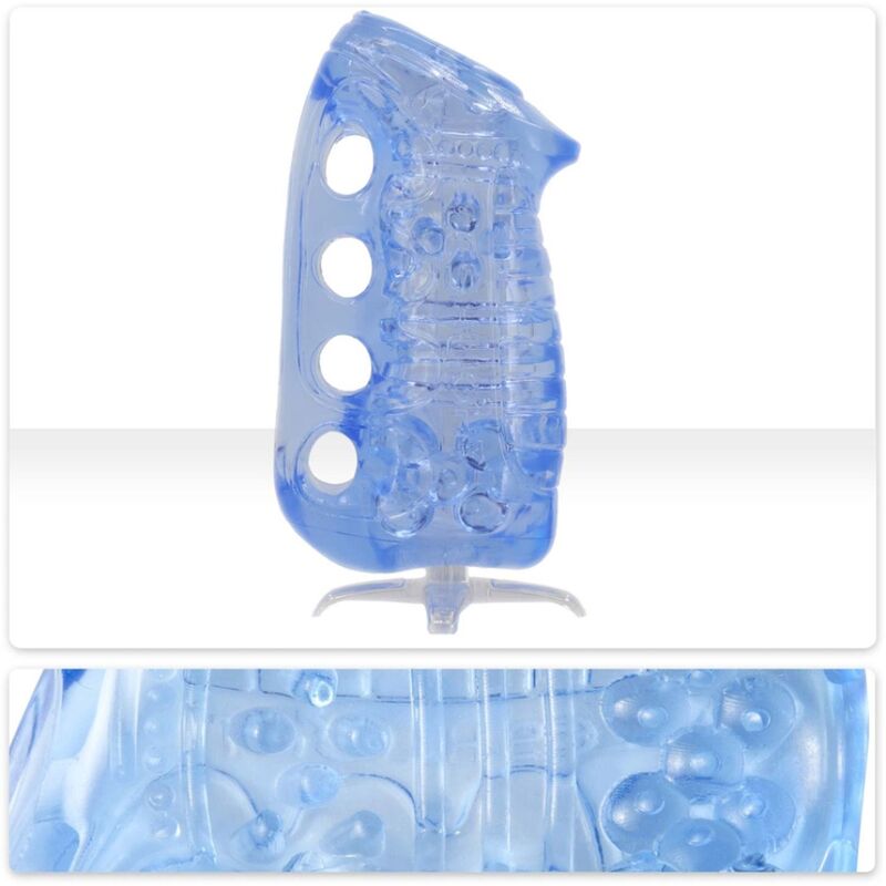 FLESHLIGHT  MASTURBATORE MANUALE MASCHILE FLESHSKINS GRIP BLUE ICE BLU