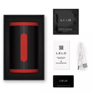LELO – F2S DOPPIO STIMOLATORE SONICO MASCHILE CON DOPPIA STIMOLAZIONE SONICA ROSSO