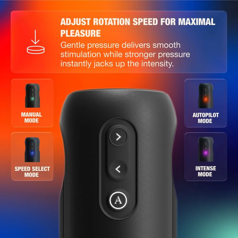 ARCWAVE – ORBIT MASTURBATORE MASCHILE ROTANTE A 360° CON CONTROLLO TRAMITE APP NERO