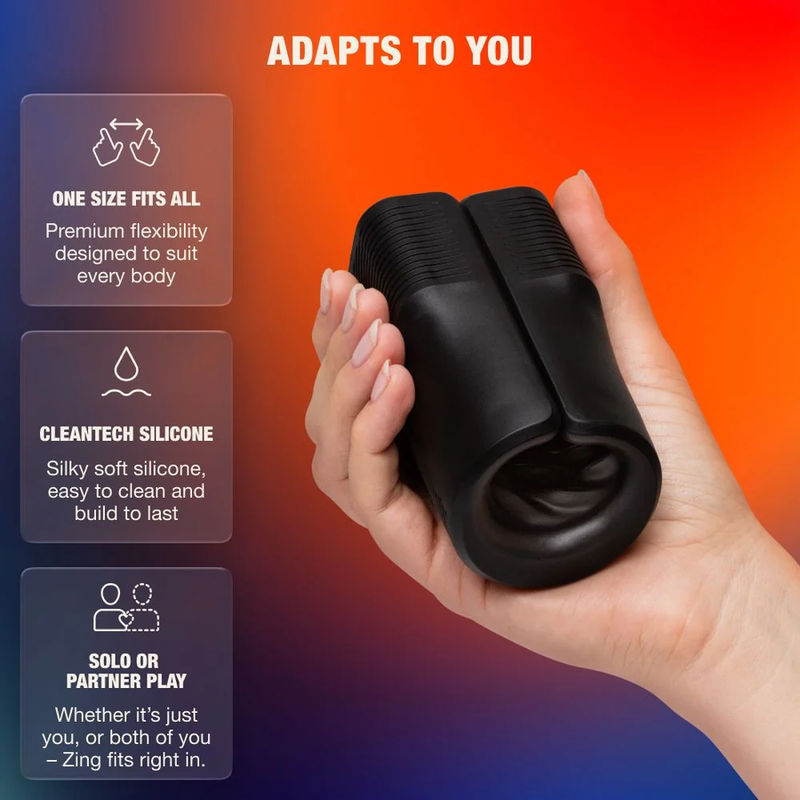 ARCWAVE – ZING STROKER MASCHILE VIBRANTE CON DOPPIO MOTORE NERO