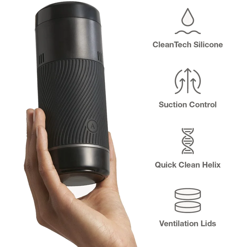 ARCWAVE – POW STROKER MANUALE CON CONTROLLO DELLASPIRAZIONE NERO