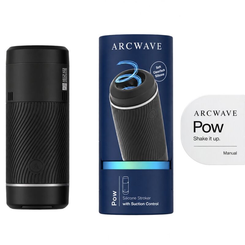 ARCWAVE – POW STROKER MANUALE CON CONTROLLO DELLASPIRAZIONE NERO