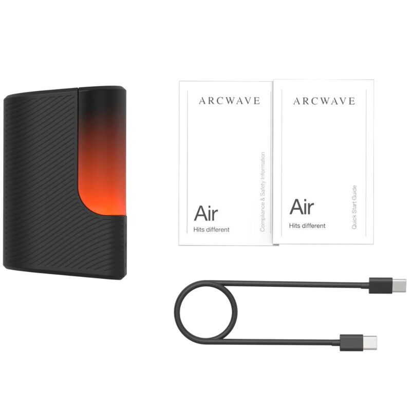 ARCWAVE – AIR MASTURBATORE MASCHILE ELASTICO CON IMPULSI DARIA E 6 LIVELLI DI INTENSITÀ NERO