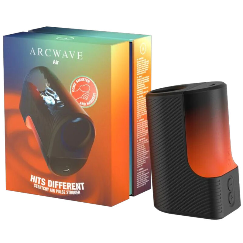 ARCWAVE – AIR MASTURBATORE MASCHILE ELASTICO CON IMPULSI DARIA E 6 LIVELLI DI INTENSITÀ NERO