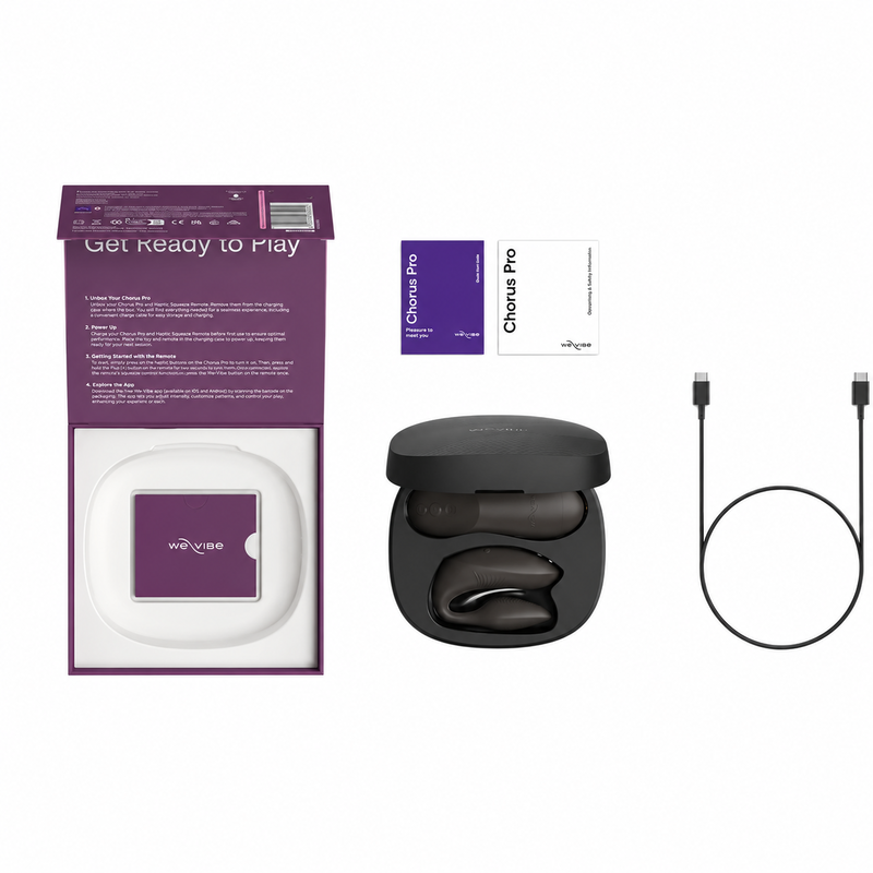 WE-VIBE – VIBRATORE PER COPPIE CHORUS PRO PREMIUM NERO SATINATO
